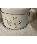 MCM Floral/Pie Carrier Locking Handle Retro Farmhouse 4pc Vintage - $34.65