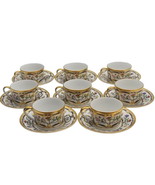 Christian Dior Renaissance Teacups and Saucers Fine China Set of 8 - $566.99