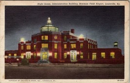 Night Scene Bowman Field Airport Louisville KY 1945 to Chambersburg Postcard T15 - £7.44 GBP