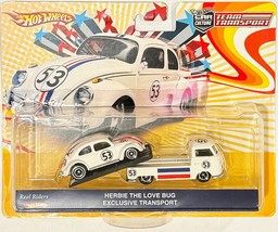 Herbie The Love Bug Custom Hot Wheels Team Transport w/RR - VW Bug - £134.69 GBP