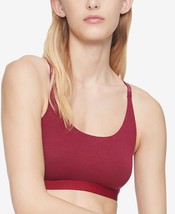 Calvin Klein Womens Unlined Rib Bralette , Rebellious , Small - £29.88 GBP