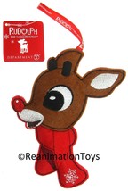 Department Dept 56 Rudolph the Red Nosed Reindeer Felt Christmas Ornament New - £15.71 GBP
