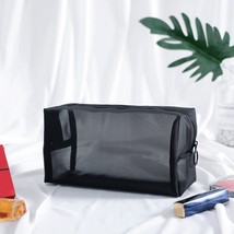 New  Transparent Cosmetic Bags Small Large Clear Black Makeup Bag Portable Trave - £44.68 GBP