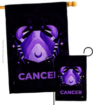 Cancer Flags Set Zodiac 28 X40 Double-Sided House Banner - £39.30 GBP