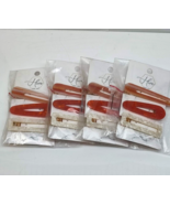 Pack of 4 Hive and Co. Salon Women/Girl Hair Clips Assorted Coral Golden... - $185.39 MXN