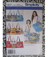 Simplicity 1631 Totes in 3 Sizes Sewing Pattern NEW - £5.91 GBP