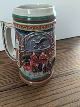 1997 Ceramarte Budweiser CS-313 Home for the Holidays, Holiday Series Beer Stein - £7.55 GBP