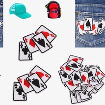 Poker Aces Iron-On Patches - 20PCS DIY Embroidered Appliques for Jackets, Clothe - $38.56