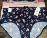 Laura Ashley ~ Women&#39;s Brief Underwear Panties Floral 5-Pair Polyester (... - $28.20