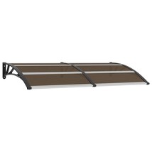 vidaXL Door Canopy Black Polycarbonate 78.7 x 39.4 in Durable - $2,860.53 MXN