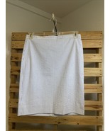 NWT J.Crew Outlet Blue White Striped Seersucker Slit Pencil Skirt Size 4... - $20.38 CAD