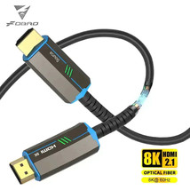 Fiber Optic 8K HDMI 2.1 Cable - 120Hz, 48Gbps, HDR, HDCP - Ultra High Sp... - £21.40 GBP+