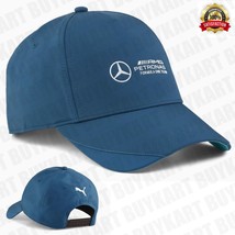 NEW Mercedes AMG Petronas Motorsport Baseball Cap PUMA Original Unisex Blue - £47.29 GBP