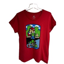 TeeFury Teenage Mutant Ninja Turtles Raphael Mario Bros Red Graphic Tee ... - £7.90 GBP