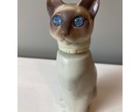 Vintage Avon Moonwind Cologne Siamese Cat Bottle 6&quot; Tall 70&#39;s - $14.95