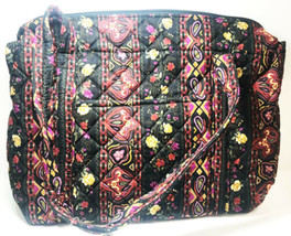 Elisa Teri Totes&#39; Floral Print Duffel Luggage Carry-On Shoulder Bag, Black/Red - £32.41 GBP