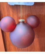Disney Parks Mickey Mouse Shape Purple Ornament NEW - €38,43 EUR