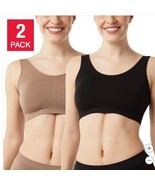 Layer Zero by 32 Degrees Bra Set Black Tan 2-Pack Seamless Wireless Stretch - $50.59 CAD