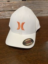 Hurley Men&#39;s H20 Dri One &amp; Only Flexfit Baseball Cap White Mantra Orange... - $28.70