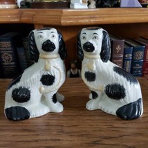 Rare Vintage Antique King Charles Spaniel Staffordshire Dogs 7&quot;x5&quot;  - £199.58 GBP