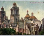 Mexico City Cathedral Mexico UNP DB Postcard K8 - £3.85 GBP