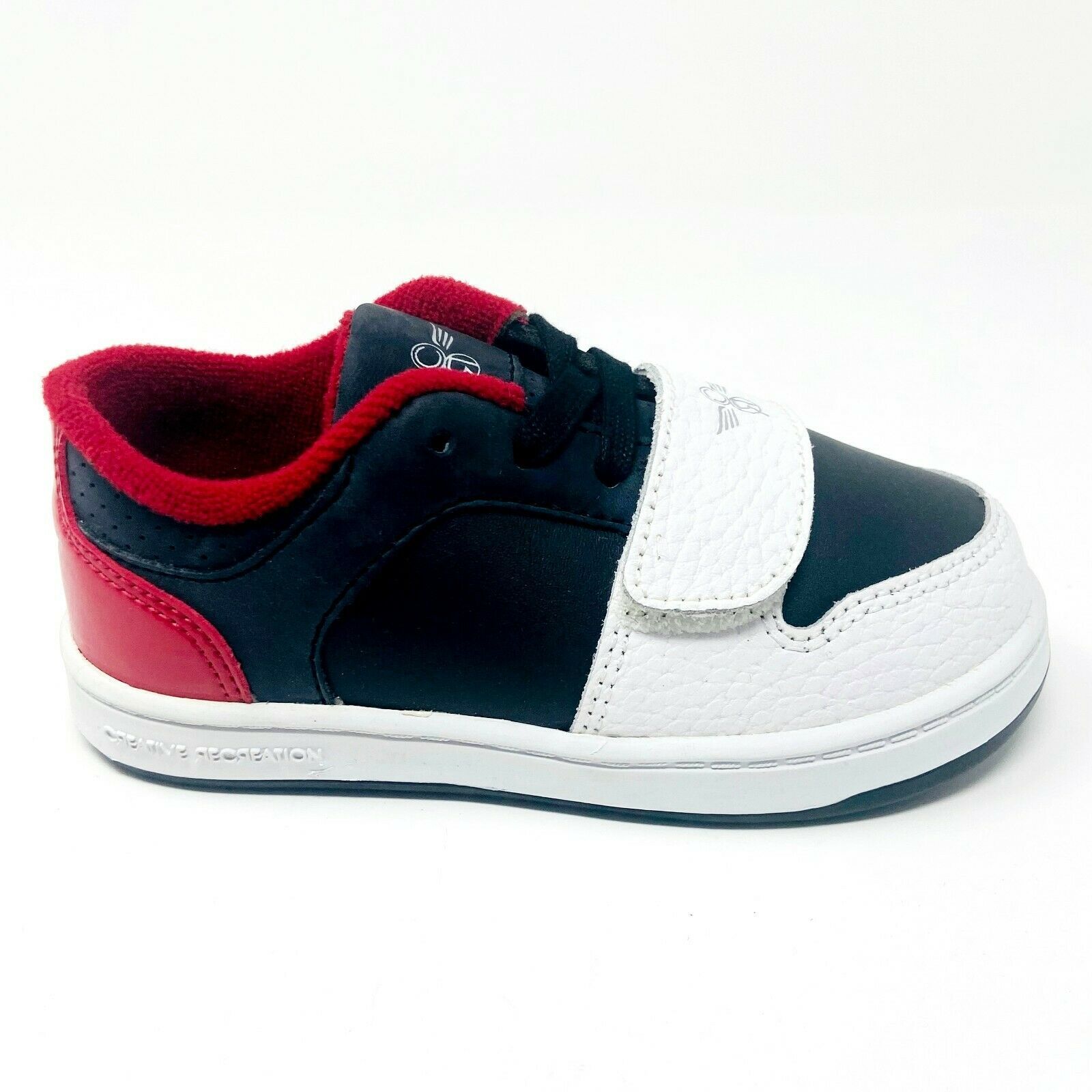 Creative Recreation Cesario Lo Black White Red Toddler Baby Sneakers