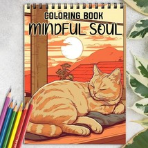 Mindful Soul Spiral-Bound Coloring Book for Adult, Easy and Stress Relief - £14.49 GBP