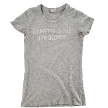 Abercrombie &amp; Fitch Vintage Shirt Brunette Is The New Blonde Funny Graphic Y2K - £18.38 GBP