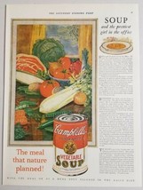 1927 Print Ad Campbell's Vegetable Soup The Meal That Nature Planned - $13.48