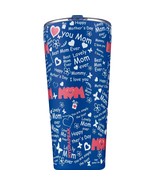 HydraPeak Mother&#39;s Day &quot;Mom&quot; Word Cloud Tumbler Blue 25 oz - $316.01 MXN