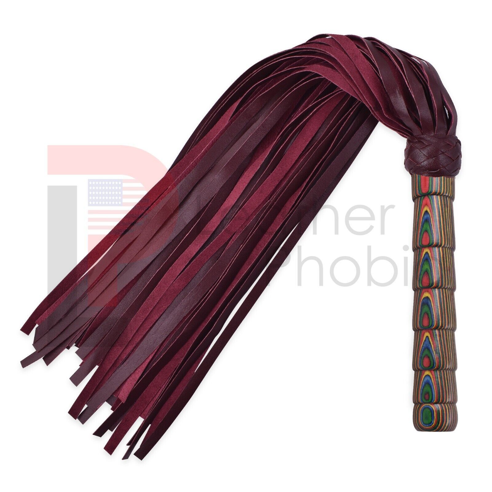 Genuine Cow Hide Thick Leather Flogger, BDSM Flogger 50 Tails Handmade Sex Whip