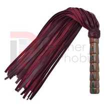 Genuine Cow Hide Thick Leather Flogger, BDSM Flogger 50 Tails Handmade Sex Whip - £18.28 GBP