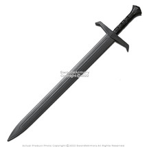 37” Polypropylene European Long Sword Black Medieval Renaissance Practice - £35.59 GBP