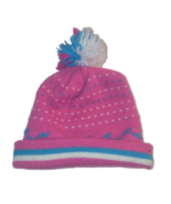 Heart Throb Beanie Faux Pom Pink Womans Beanie One Size Geometric Shapes... - $15.04 CAD