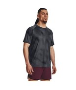 Men's Under Armour Tech 2.0 Lino Print Short Sleeve Tee Color Black/Gray Large - $30.00