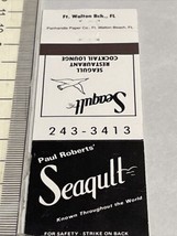 Vintage Matchbook Cover Paul Roberts’ Seagull Restaurant Cocktail Lounge  gmg - £9.37 GBP