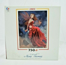 Ceaco Nene Thomas "Crimson Lily"  750 Piece Jigsaw Puzzle  24"x18" (New) - £23.10 GBP