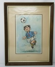 Gary Patterson Heads Up Framed Print Funny Out of Shape Soccer Player Vi... - $28.45