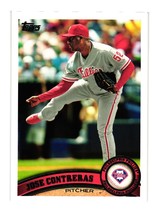 2011 Topps Baseball Card Philadelphia Phillies Pitcher 267 Jose Contreras - £2.35 GBP