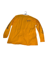Y2K Quiksilver Long Sleeve Tshirt XL Spell-Out Grail Design Yellow Script - $781.39 MXN