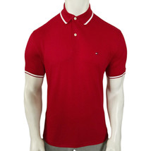 NWT TOMMY HILFIGER MSRP $69.99 MEN&#39;S RED SHORT SLEEVE POLO SHIRT SIZE L - £22.56 GBP