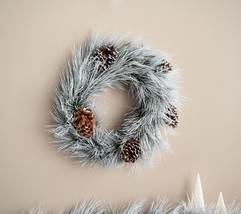 Wicker Park White Tip Long Needle Pine 24&quot; Wreath in - £155.06 GBP