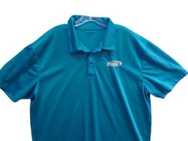 Kansas Speedway Polo 2XL Port Authority  blue short sleeve shirt men - $16.82