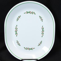 Corelle Holly Days Oval Platter Christmas 12 1/4&quot; Xmas - $202.73 MXN