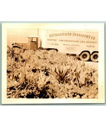 Vintage Photo Snapshot Refrigerated Transport Company Truck 4 1/2&quot; x 3 1... - $187.50 MXN