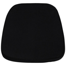 Elegant Black Fabric Chiavari Chair Cushion for Ultimate Comfort - $54.25