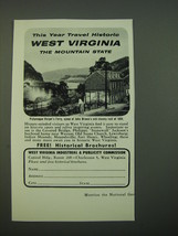 1956 West Virginia Industrial &amp; Publicity Commission Ad - This year travel  - £14.77 GBP