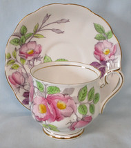 Royal Albert Flower of the Month Hampton Shaped Cup &amp; Saucer #6 Dogwood - $24.74