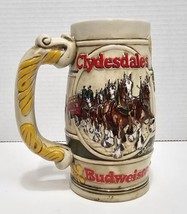 Pre Owned Vtg Budweiser Clydesdales Horses Ceramic Beer Stein Ceramarte Brazil - $12.60