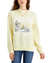 $39 Warner Brothers Juniors&#39; Bugs Bunny Not Today Sweatshirt Size Medium - £8.04 GBP
